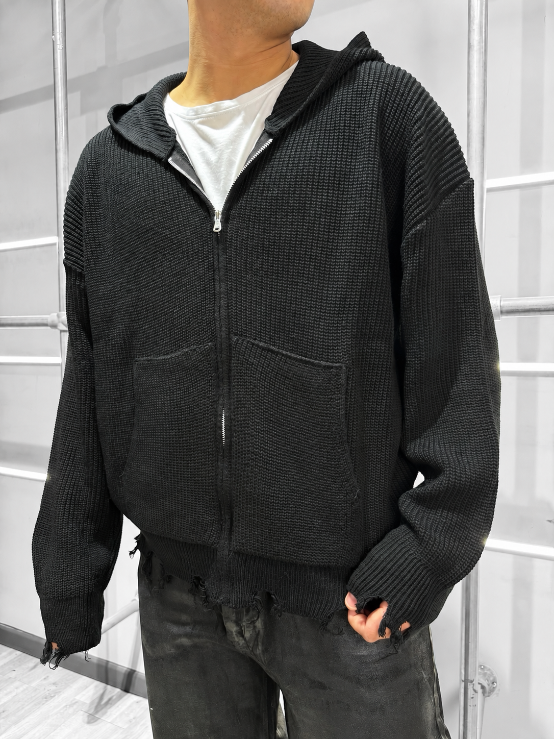 MAGLIA FILO ZIP
