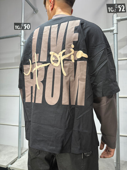 T-SHIRT DOPPIA MANICA BUNKER