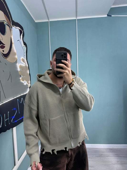 MAGLIA ZIP 2 COLORI