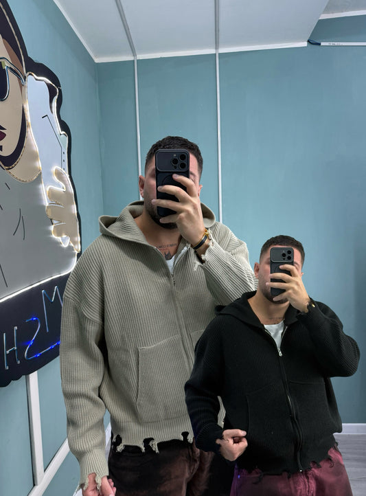 MAGLIA ZIP 2 COLORI
